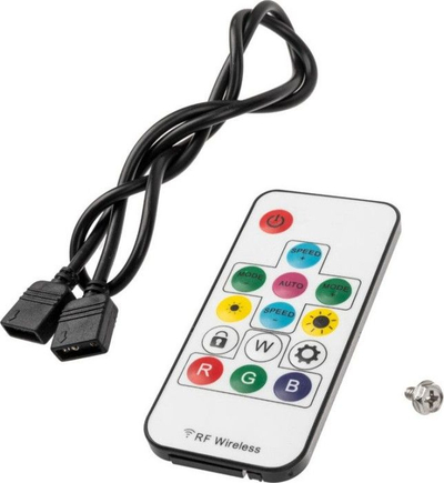 Kontrollues për ventilatorë Lamptron CFP30, 4x 4 pin, ARGB Sync, i argjendtë