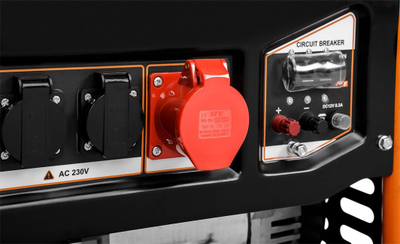 Agregat Neo Tools 04-732, trefazor 7-7.5kW, motor benzine 16HP, portokalli