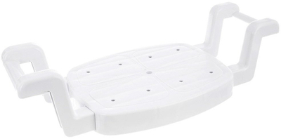 Sedilje rregulluese për vaskë Herdegen, 58-77x27.5 cm, plastike, e bardhë