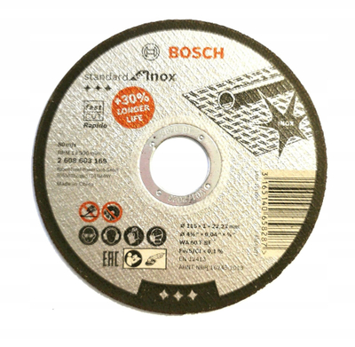 Disk prerës Bosch PRO Rapido Inox, 115mm, 1mm, hapje 22.23mm