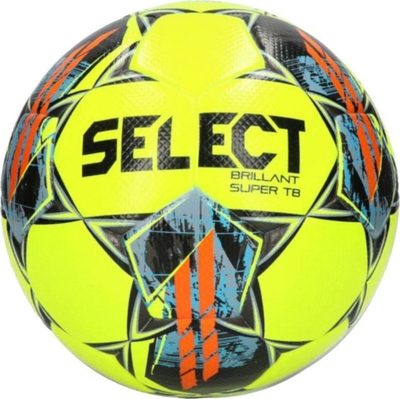Top futbolli Select Brillant Super TB, madhësia 5, gomë, i verdhë