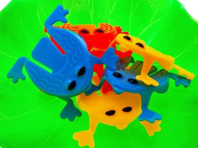 Lojë shkathtësie Froggies Fleas GR0265, set bretkocash plastike, shumëngjyrëshe