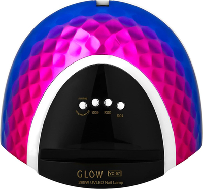 Lampë thonjsh UV LED Glow YC57 RN, 268W, blu rozë