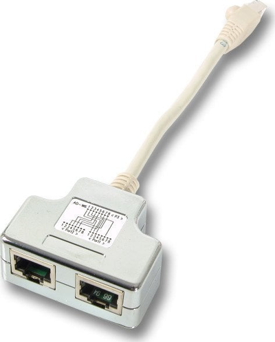 Adaptues rrjeti EFB Elektronik SCE, port doubler Cat5/Cat5e, 2 x 10/100, gri