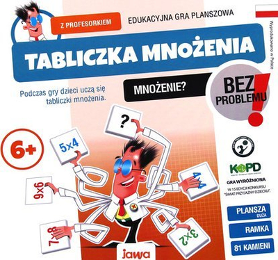 Lojë tavoline Jawa Multiplication Table With The Professor, edukative, për fëmijë 6+