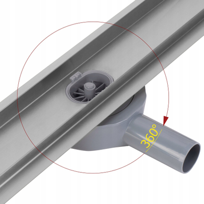 Kanal kullimi linear REA Neox Pro, 70 cm, çelik inox, nickel i furçuar