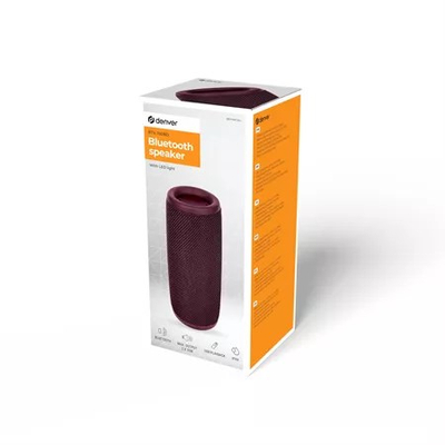 Портабилен звучник Denver BTV-150BD, 10W, Bluetooth, црвен