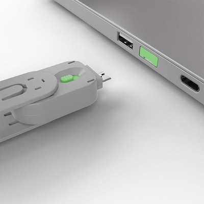 Çelës për bllokues porte USB Lindy 40621, për USB Type A, gri