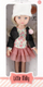 Kukull Mega Creative Little Milly, 35cm, flokë biondë, me kapelë të bardhë