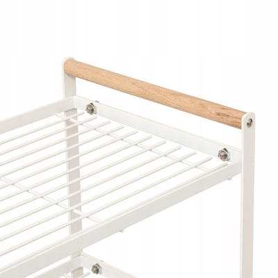 Raft 2 kate “Balm”, 33 cm, çelik, i bardhë