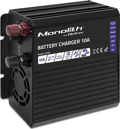 Karikues inteligjent Qoltec Monolith, 10A, 12V, gri
