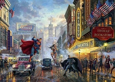 Puzzle Schmidt Thomas Kinkade Batman Superman Wonder Woman, 1000 copa, moshat 12+