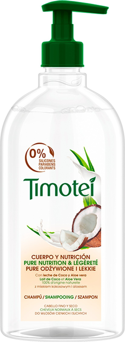 Shampo Timotei Nourished & Light, me pompë, me kokës dhe aloe vera