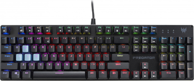 Tastierë gaming Acer Predator Aethon 303, mekanike Kailh Blue, ndriçim RGB, e zezë