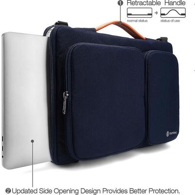 Çantë tomtoc Messenger për MacBook Pro 2019 16", e kaltër