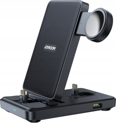 Stacion karikimi 4 në 1 Joyroom JR-WQS02, palosshëm, me USB, i zi