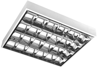 Llambadar tavani GTV G TECH GT LE060JN 01, për tuba LED T8 G13 4x60, IP20, i bardhë