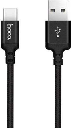 Kabllo USB në USB C Hoco Times X14, 1m, 2A, e zezë