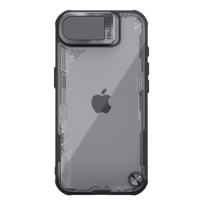 Mbrojtëse telefoni Nillkin Iceblade Prop për iPhone 16e, me kapak kamere, me mbajtëse, e zezë