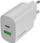 Karikues mure CANYON OnCharge 250, 25W, 1x USB C PD 1x USB A QC, i bardhë
