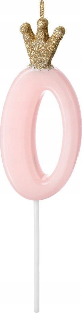 Qiri ditëlindje Pink, numri 9, 9.5cm, rozë