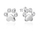Vathë për femra Agato Paws AGT-E224PW, të argjendtë
