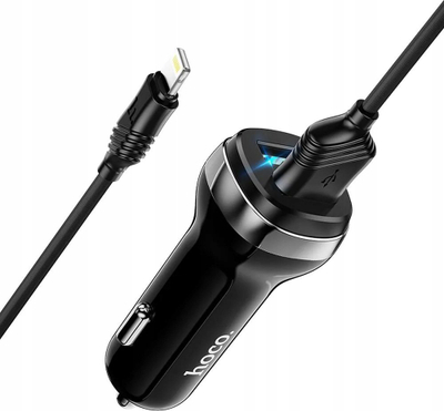 Karikues makine Hoco Z40, 2x USB, kabllo Lightning, i zi