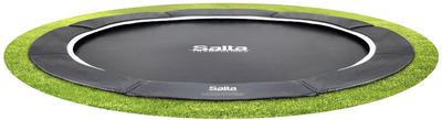 Trampolinë Salta Black Royal Baseground, 12ft, rrumbullakët, e zezë