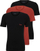 Maica për meshkuj HUGO BOSS Regular Fit, 3 copë, të zeza/kuqe