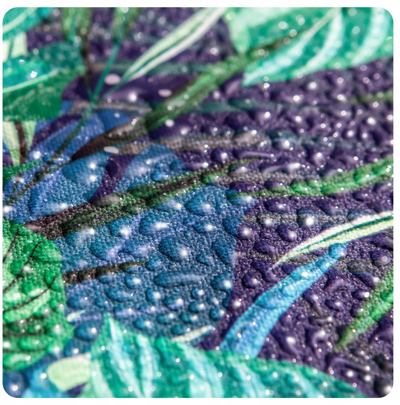 Jastëk karrige Bertoni Pillow Vigo, për kopsht, motiv gjethe blu jeshile