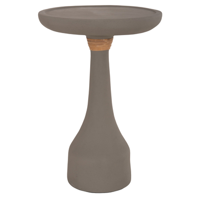 Tavolinë anësore HomeMarkt Torg Round HM18170.03, fiber cement, 41x41x62cm, gri