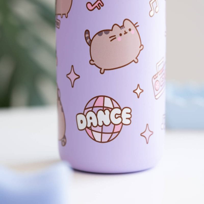 Shishe uji metalike Grupo Erik Pusheen, 500ml, për pije të nxehta edhe të ftohta, shumëngjyrëshe