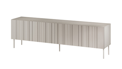 Kabinet TV Cama MEBLE ISLA, 200x40x60 cm, përfundim cashmere mat