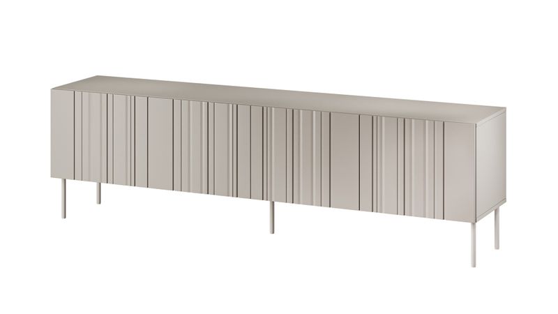 Kabinet TV Cama MEBLE ISLA, 200x40x60 cm, përfundim cashmere mat