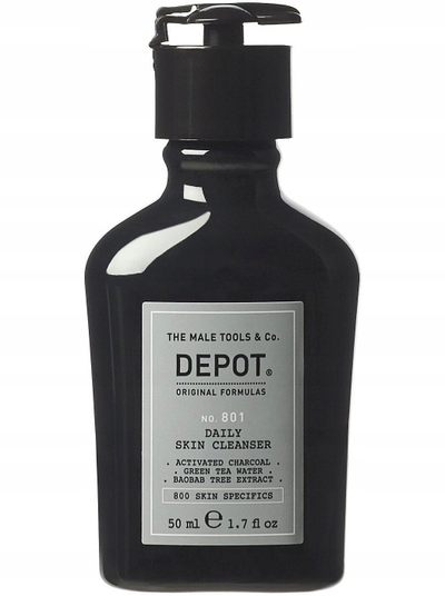 Гел за чистење лице Depot 800 Skin Specifics бр. 801, со активен јаглен, детокс, 50 ml