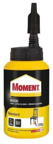 Ngjitës druri MOMENT Wood Standard, për përdorim mrena, 250g, i bardhë