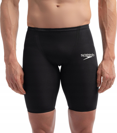 Kostum gare noti për burra Speedo Fastskin LZR Pure Valor 2.0 Jammer, kompresion i mesëm, i miratuar nga World Aquatics, i zi
