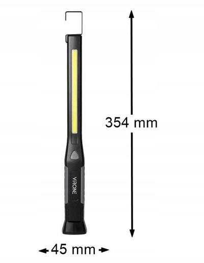 Dritë pune LED me bateri që rikarikohet Baseus, 400lm, bateri 1200mAh, zi gri