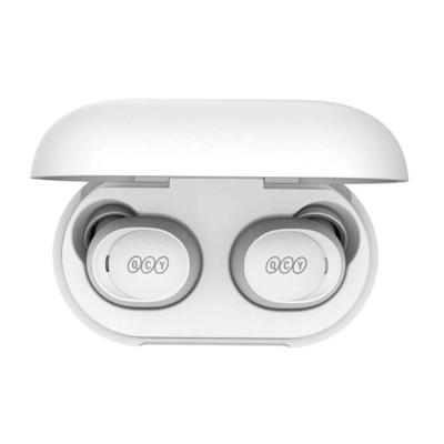 Kufje pa tela QCY T27, in-ear, Bluetooth 5.3, të bardha