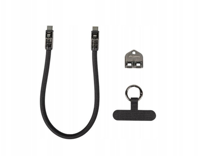 Kabllo USB LANBERG CA-CMCM-10LN-0003-BK, USB C në USB C, 0.3 m, e zezë