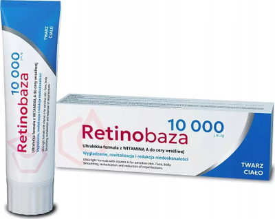 Крем за лице Farmapol Retinobaza 10000 Ultralight, со витамин А, 30 g