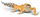 Figurinë lodër CollectA Leopard Gecko, 11 cm, model realist, e verdhë me pika të zeza
