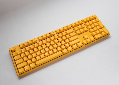Tastierë Ducky One 3 Yellow PBT, Cherry MX Red, RGB, e verdhë