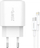 Karikues Foneng EU40, 25W, USB C me kabllo USB C në Lightning, i bardhë