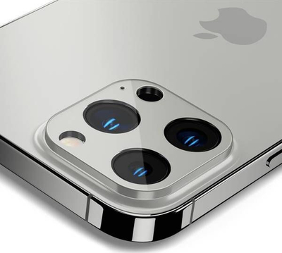 Xham mbrojtës për kamerë Spigen Optik Apple iPhone 13 Pro / 13 Pro Max (2 copë), i argjendtë