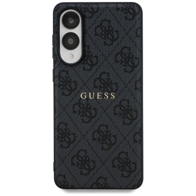 Kopertinë telefoni Guess HC MAGSAFE PU 4G Ring Classic Logo për Samsung Galaxy S25 Edge, me MagSafe, e zezë