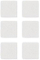 Jastëkë filci për mobilje Mozos FELT PADS D30X30, 30x30 mm, set 6 copë, të bardhë