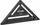 Këndmash çatie Luna Carpenter’s Roofing Square, 300x175 mm, alumin, i zi