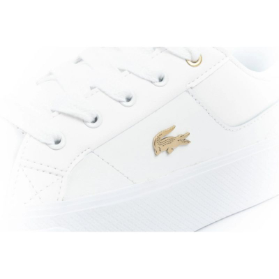 Женски патики Lacoste Ziane Platform W 05216, природна кожа, ѓон Ortholite, бели