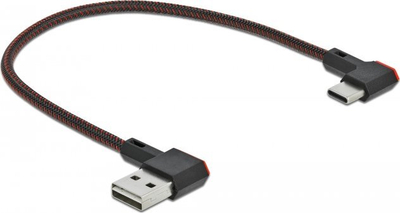 Kabllo USB DeLOCK EASY USB 2.0, Type A në USB Type C, 0.2m, i zi